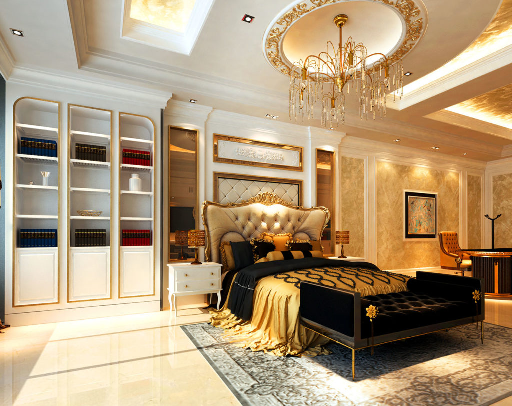 kd villa classical master bedroom interior design by latitude design malaysia