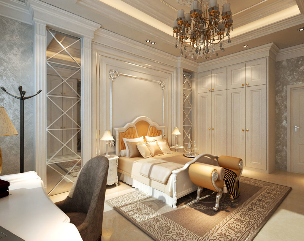 kd villa modern classic girls beige bedroom interior design by latitude design malaysia