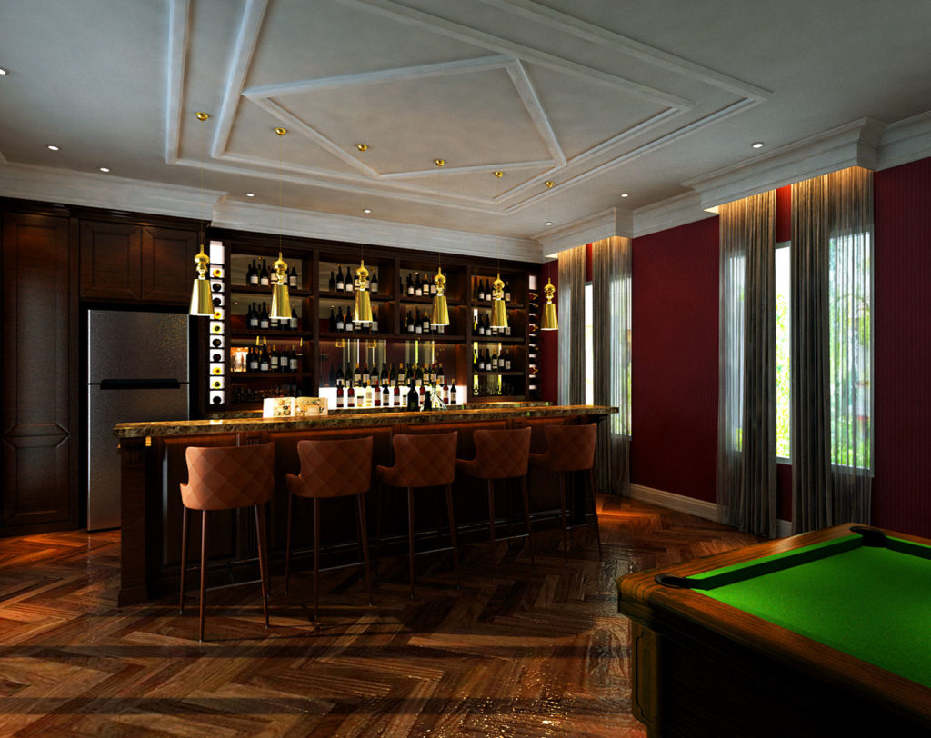 kd villa modern classic home bar interior design by latitude design malaysia