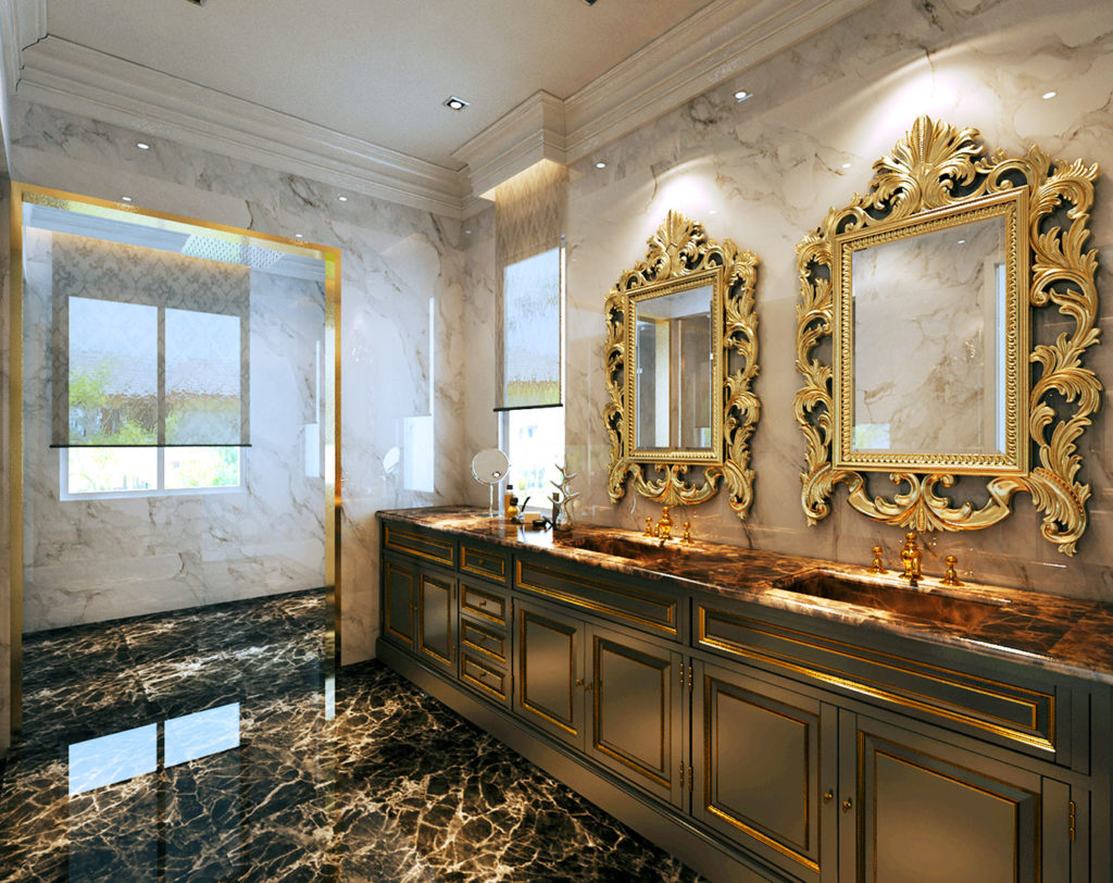 kd villa modern classic master bathroom 2 interior design by latitude design malaysia