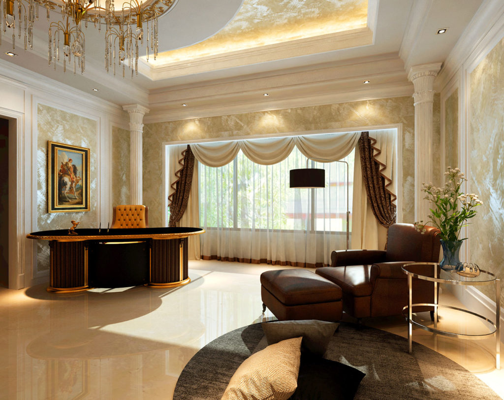 kd villa modern classic private study interior design by latitude design malaysia